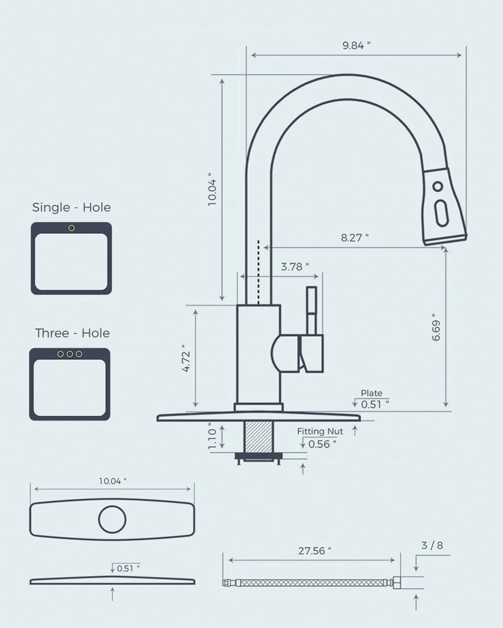 FORIOUS Touchless Kitchen Faucets, Brushed Nickel Kitchen Faucet with Pull Down Sprayer, Single Handle Smart Motion Sensor Kitchen Sink Faucet,Contemporary Hands-Free Sink Faucet for Farmhouse Laundry