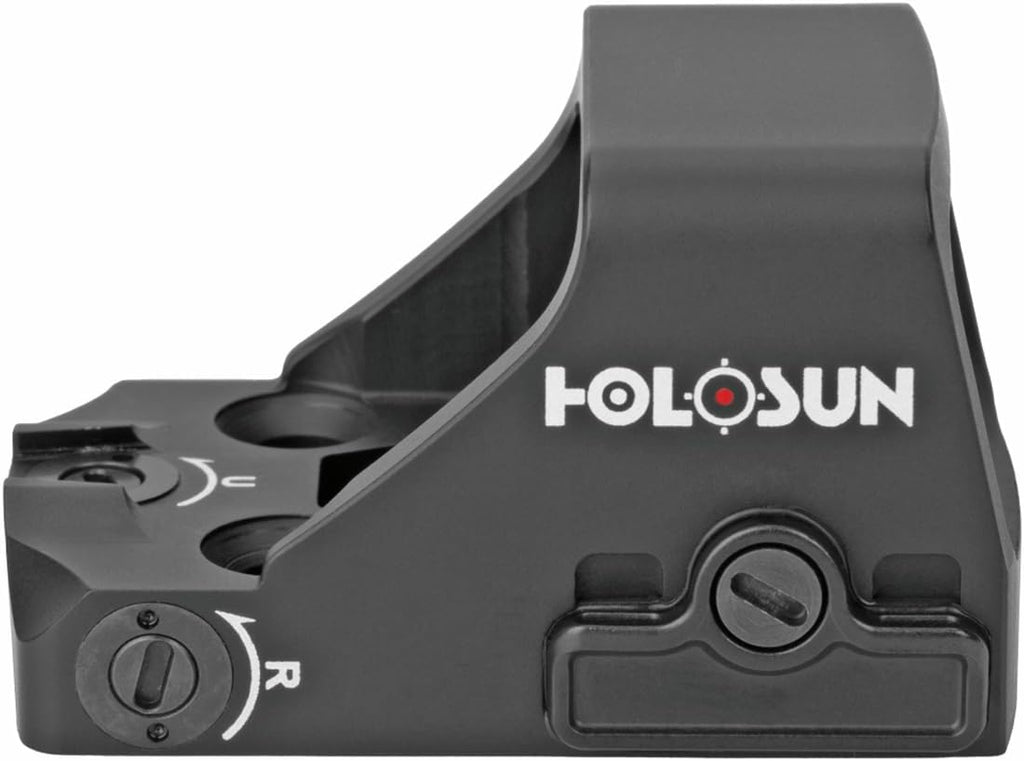 HOLOSUN HS407K X2 Red 6 MOA Dot Open Reflex Optical Sight for Subcompact Pistols - Durable Parallax Free Unlimited Eye Relief Handgun Sight with Aluminum Housing & Shake Awake Technology