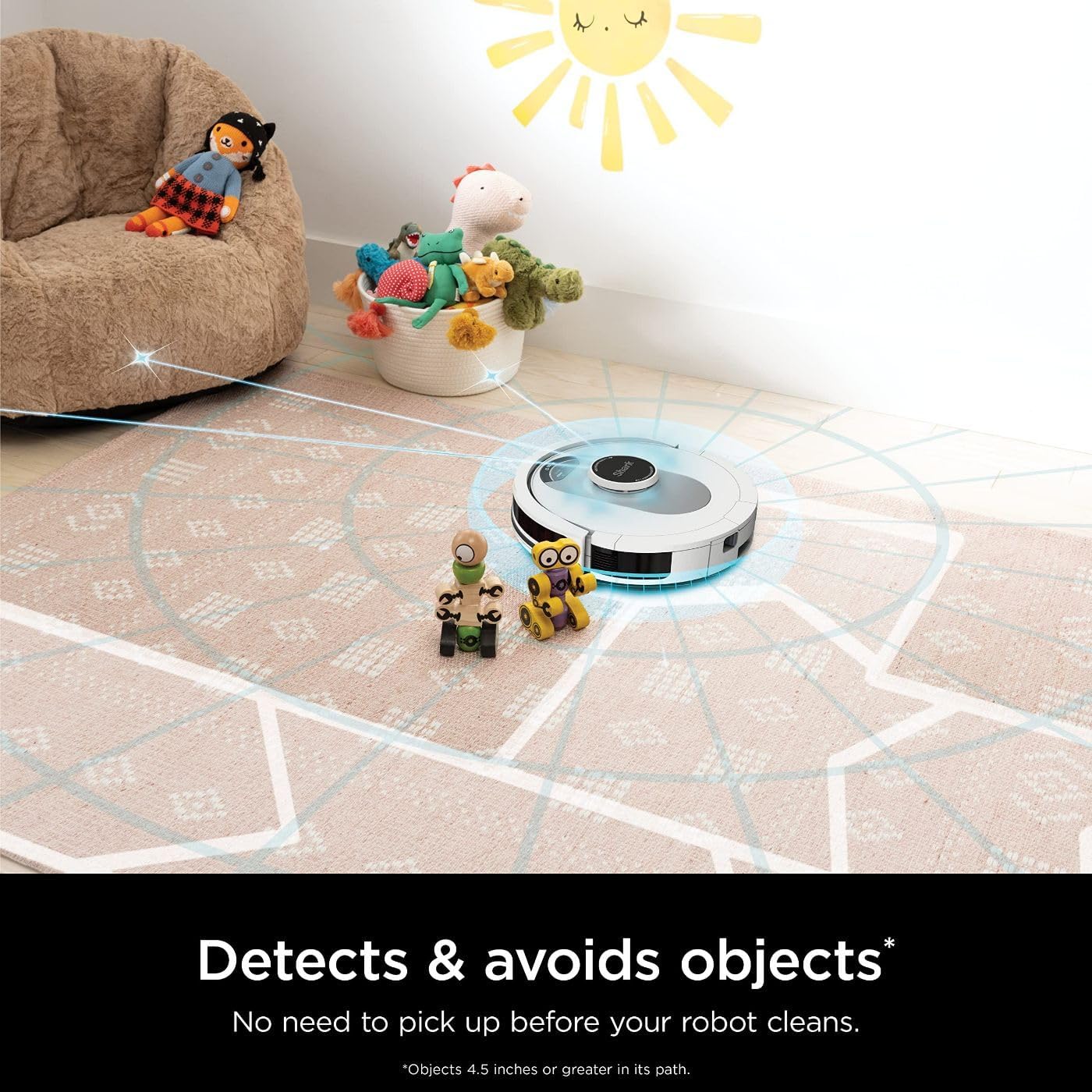 Shark RV1001AE IQ Robot Self-Empty XL, Robot Vacuum with IQ Navigation, Home Mapping, Self-Cleaning Brushroll, Wi-Fi Connected, Works with Alexa, Black