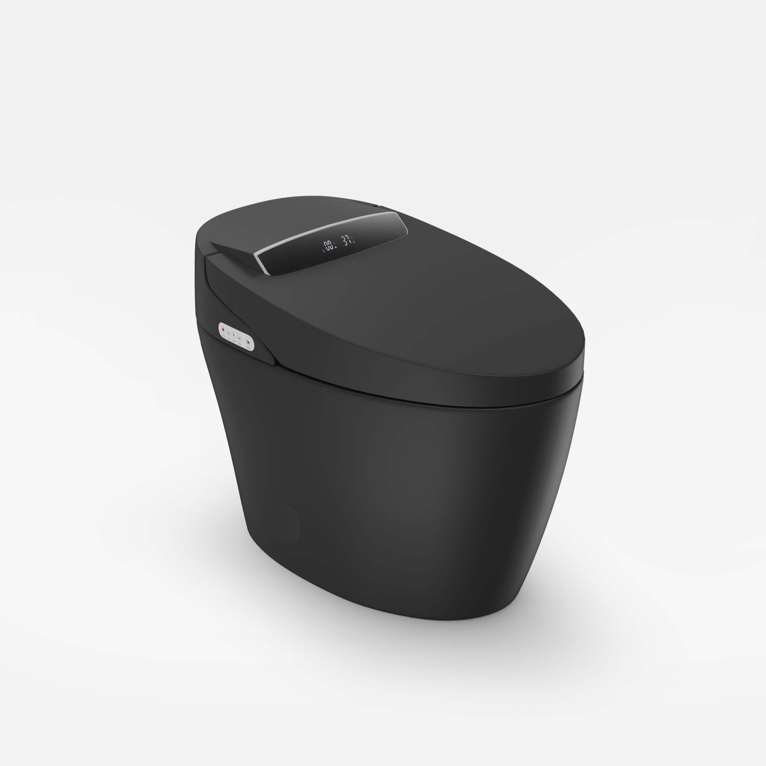 Hynova AX1 Automatic Smart Bidet Toilet, Auto Open/Close Lid Black 1.28 GPF, cUPC & ETL