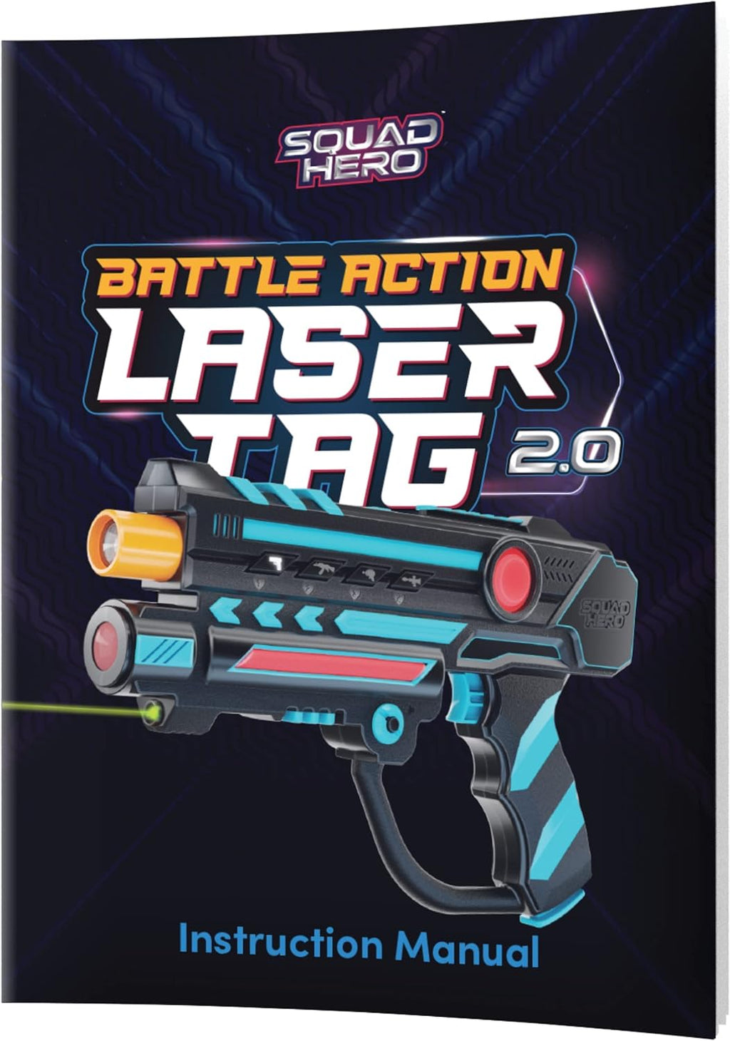 Squad Hero Rechargeable Laser Tag 360° Sensors + LCDs - Set of 4 - Gift Ideas for Kids Teens and Adults Boys & Girls Family Fun - Cool Teenage Lazer Group Activity - Teen Gifts Ages 8+ Year Old Boy