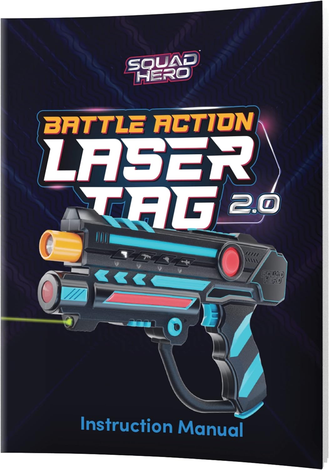 Squad Hero Rechargeable Laser Tag 360° Sensors + LCDs - Set of 4 - Gift Ideas for Kids Teens and Adults Boys & Girls Family Fun - Cool Teenage Lazer Group Activity - Teen Gifts Ages 8+ Year Old Boy