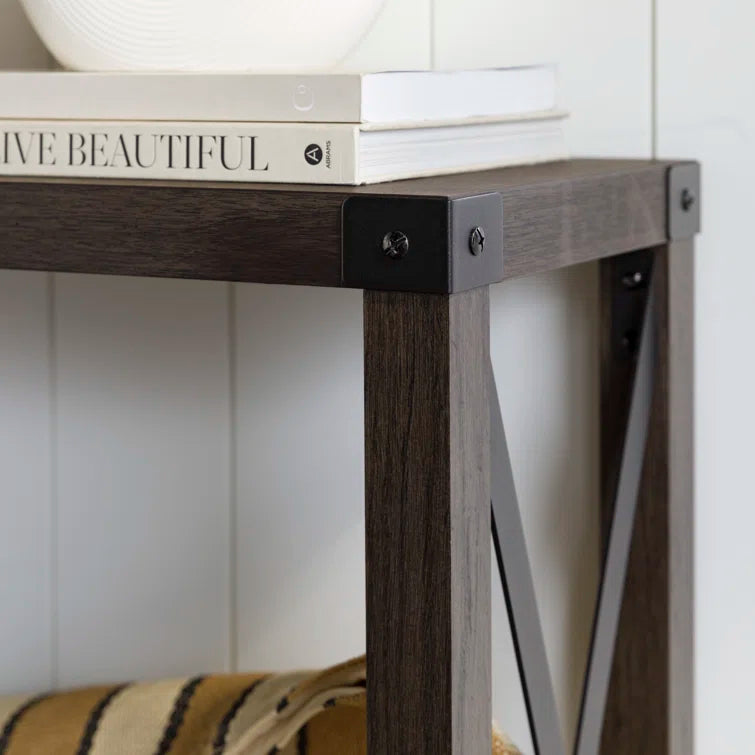 Larenda Entryway Table with Open Shelf Storage