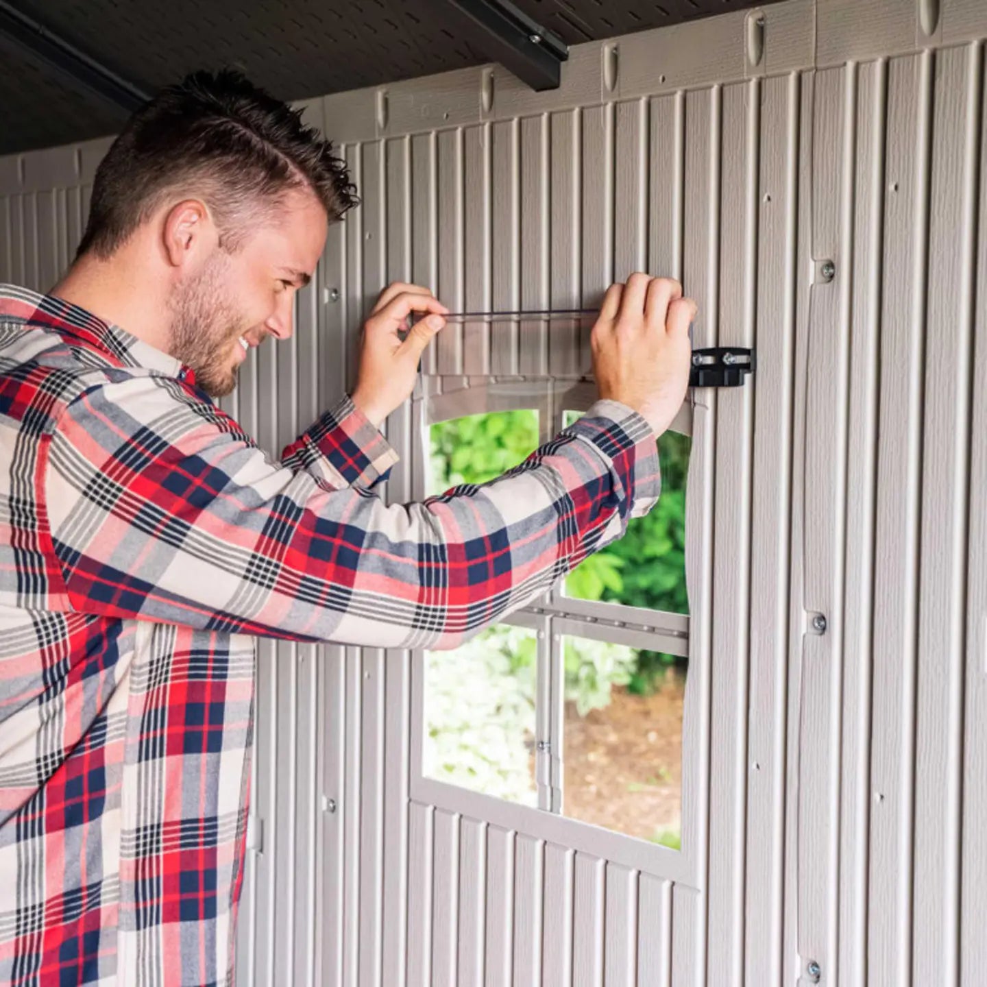Lifetime 8 ft. x 12.5 ft. High Density Reinforced Structure Outdoor Storage Shed
