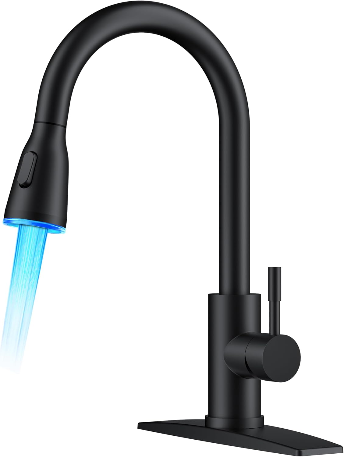 FORIOUS Touchless Kitchen Faucets, Brushed Nickel Kitchen Faucet with Pull Down Sprayer, Single Handle Smart Motion Sensor Kitchen Sink Faucet,Contemporary Hands-Free Sink Faucet for Farmhouse Laundry