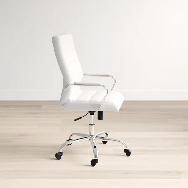 High Back Executive Swivel Office Chair with Metal Frame and Arms
