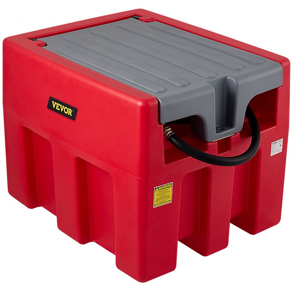 VEVOR Portable Diesel Carry Tank Fuel Caddy 58 Gallon + 12V Transfer Pump