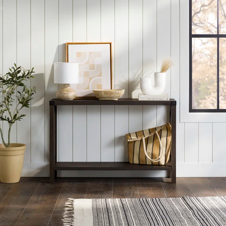 Larenda Entryway Table with Open Shelf Storage
