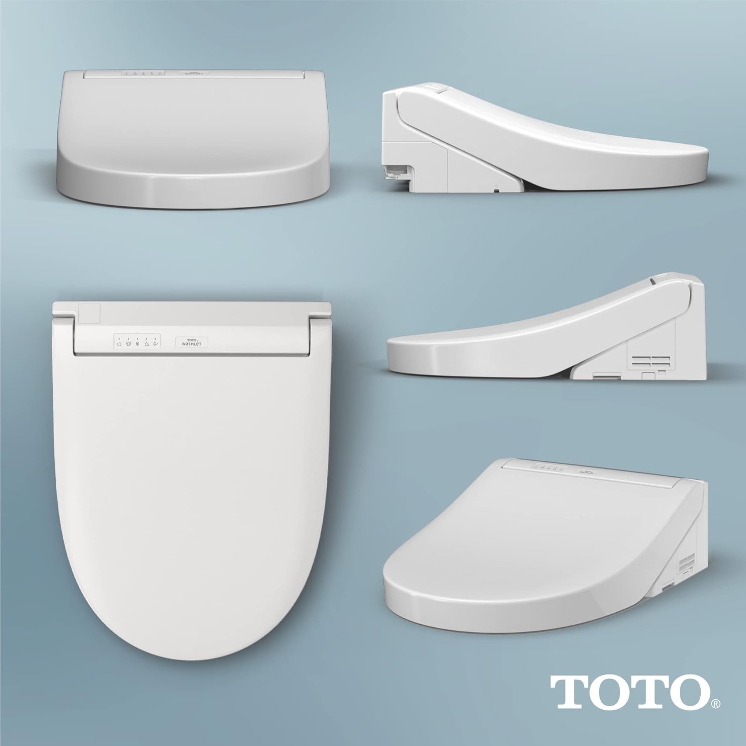 TOTO SW3084#12 WASHLET C5 Electronic Bidet Toilet Seat with PREMIST and EWATER+ Wand Cleaning, Elongated, Plastic, Sedona Beige