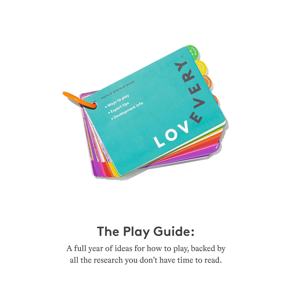 The Play Gym and Sensory Strands Bundle by Lovevery, Stage-Based Developmental Activity Gym for a Whole Year of Play Baby to Toddler Including Play Guide, Ages 0+ Months