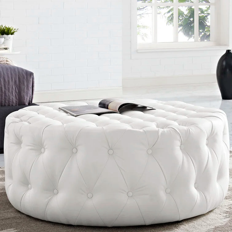 Modway Copper Grove Harrison Blue Amour Fabric Ottoman
