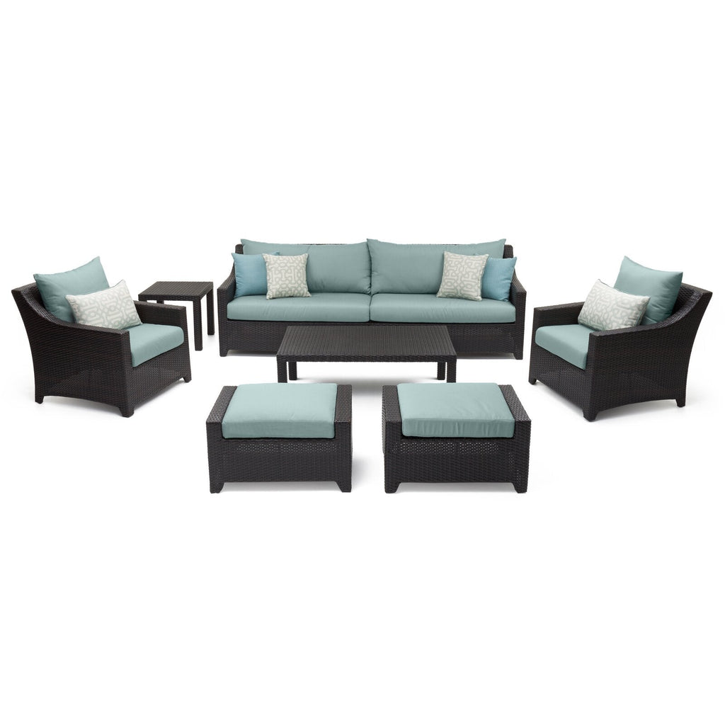 Northridge Wicker/Rattan 7 - Person Seating Group with Cushions