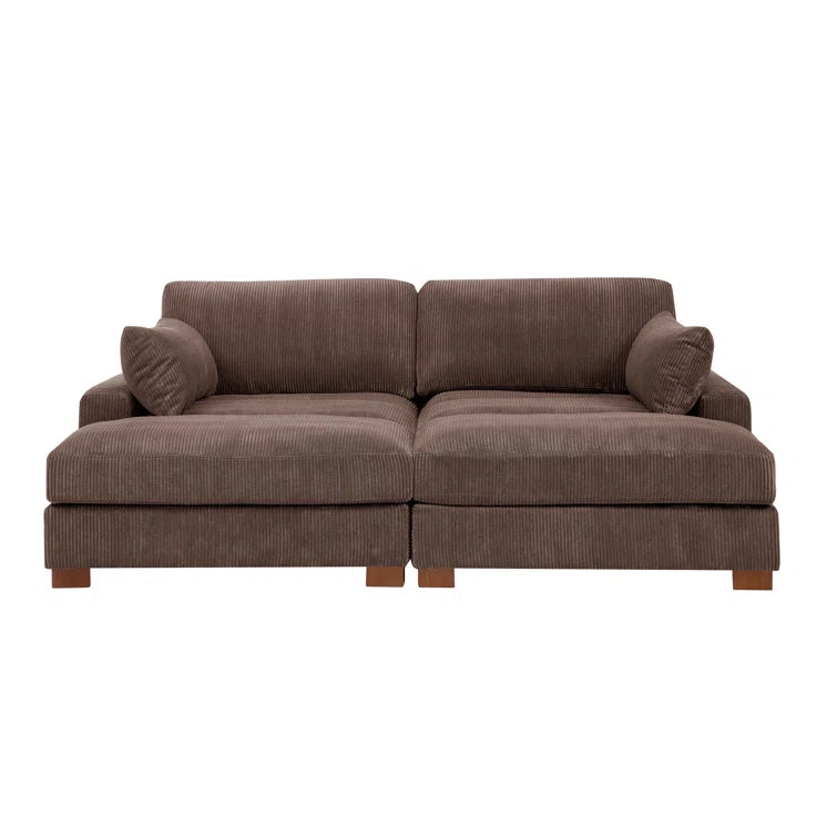 Mordecai 90'' Corduroy Sleeper Sofa