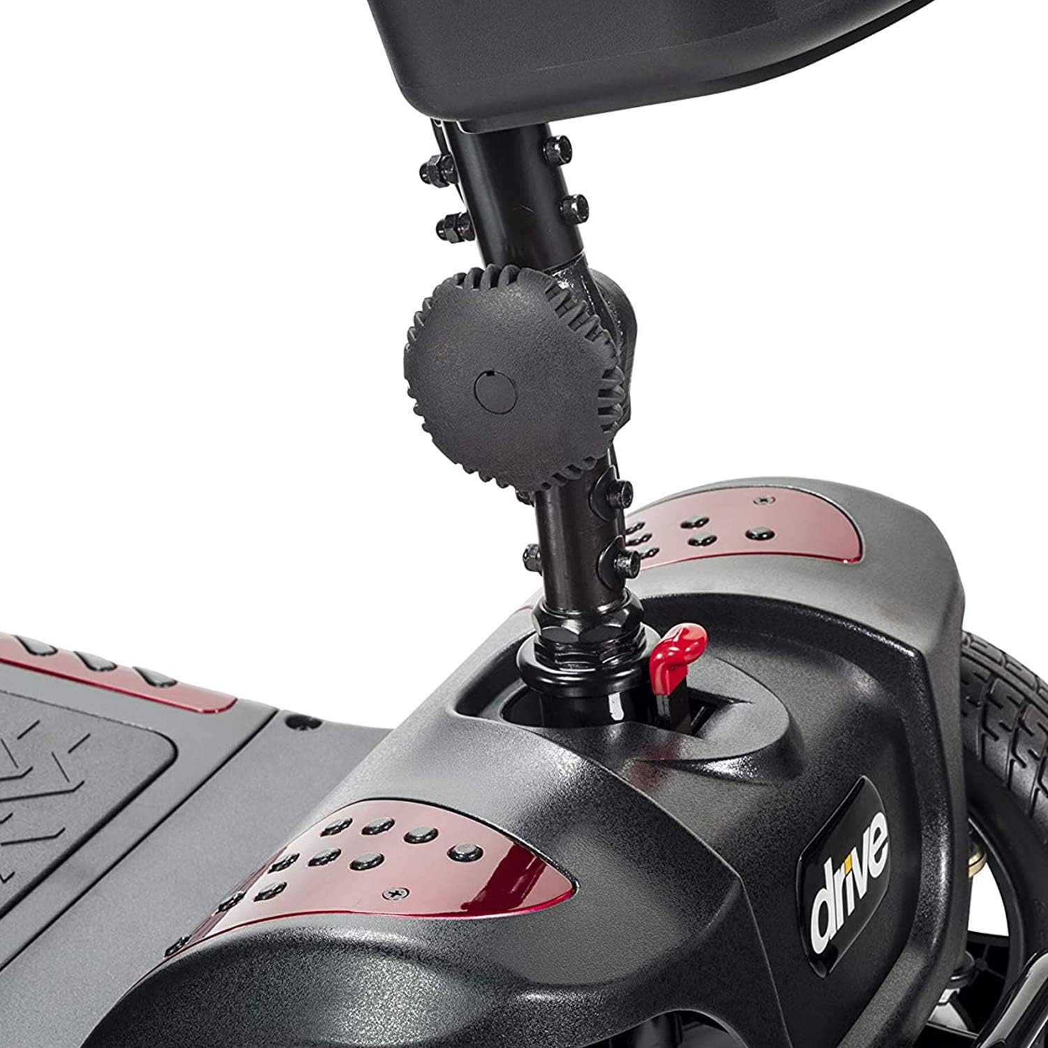 Drive Medical Phoenix LT 4 Wheel Mobility Scooter 350lb Weight Cap New Model, Red/Blue/Grey