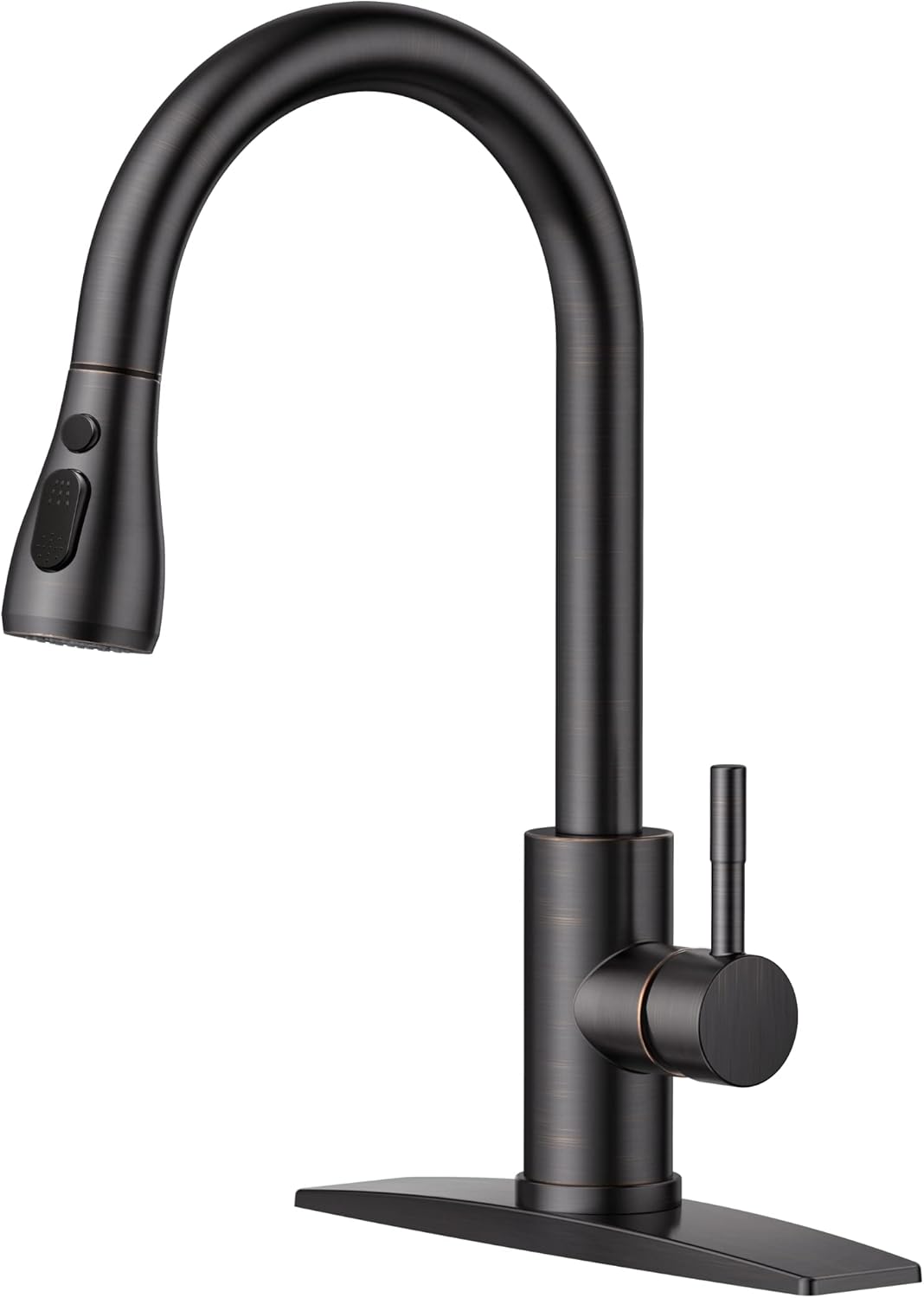 FORIOUS Touchless Kitchen Faucets, Brushed Nickel Kitchen Faucet with Pull Down Sprayer, Single Handle Smart Motion Sensor Kitchen Sink Faucet,Contemporary Hands-Free Sink Faucet for Farmhouse Laundry