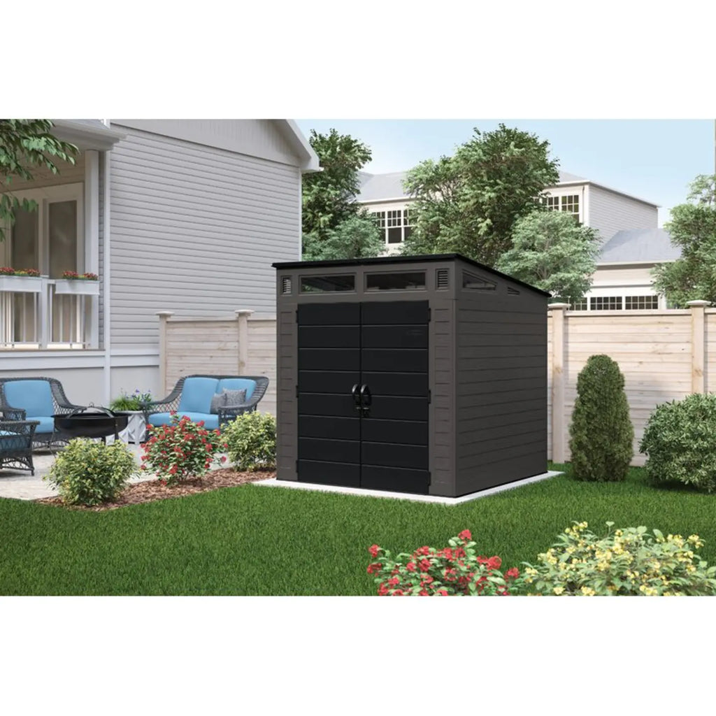 Suncast Modernist 7 ft. W x 7 ft. D Resin Storage Shed
