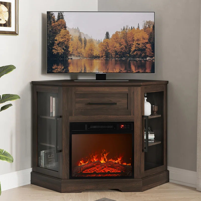 Lakeisha TV Stand for to 43" with Electric Fireplace Included