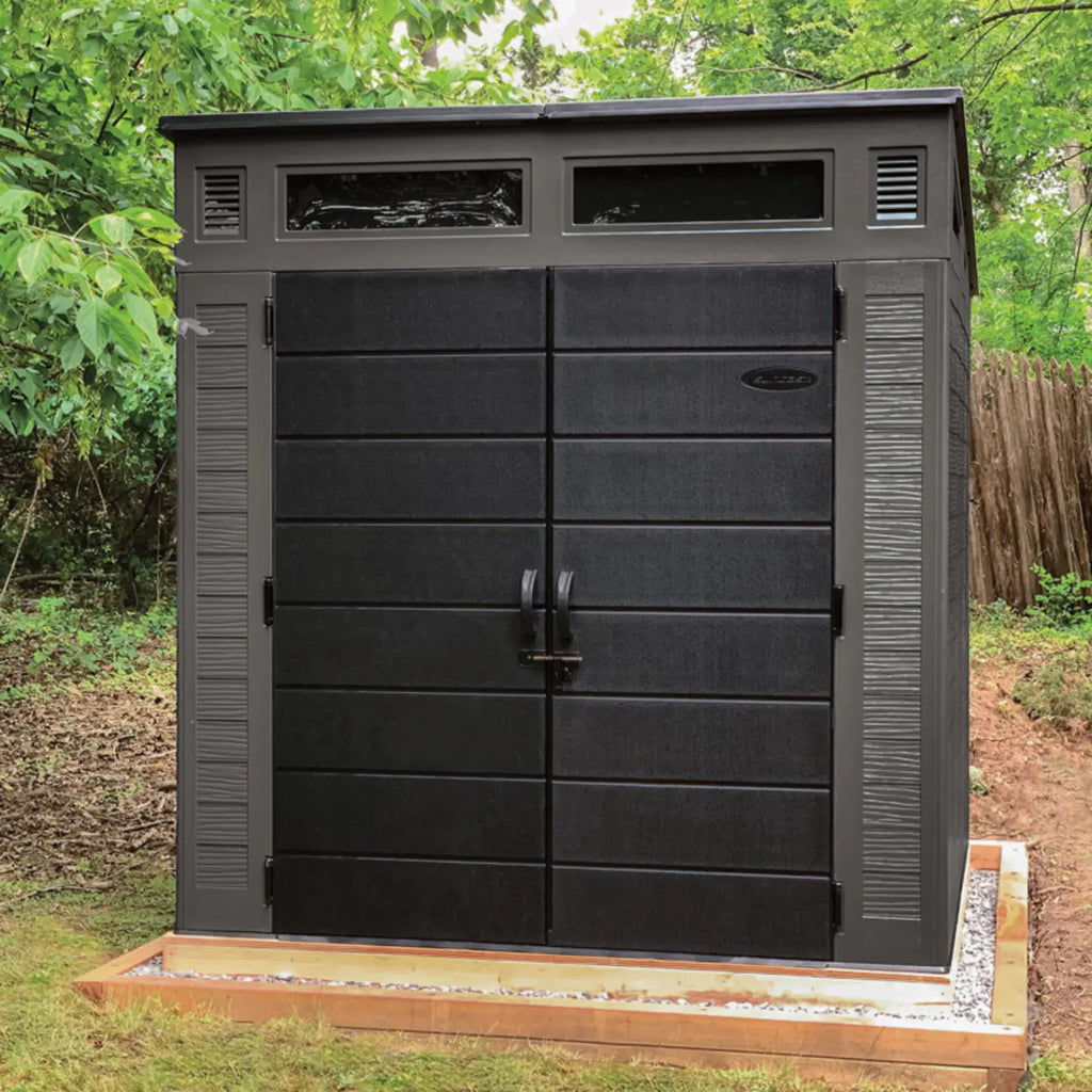 Suncast Modernist 7 ft. W x 7 ft. D Resin Storage Shed