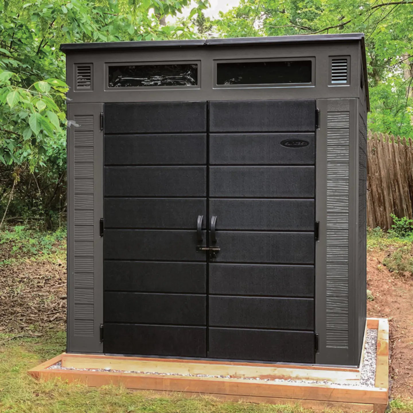 Suncast Modernist 7 ft. W x 7 ft. D Resin Storage Shed