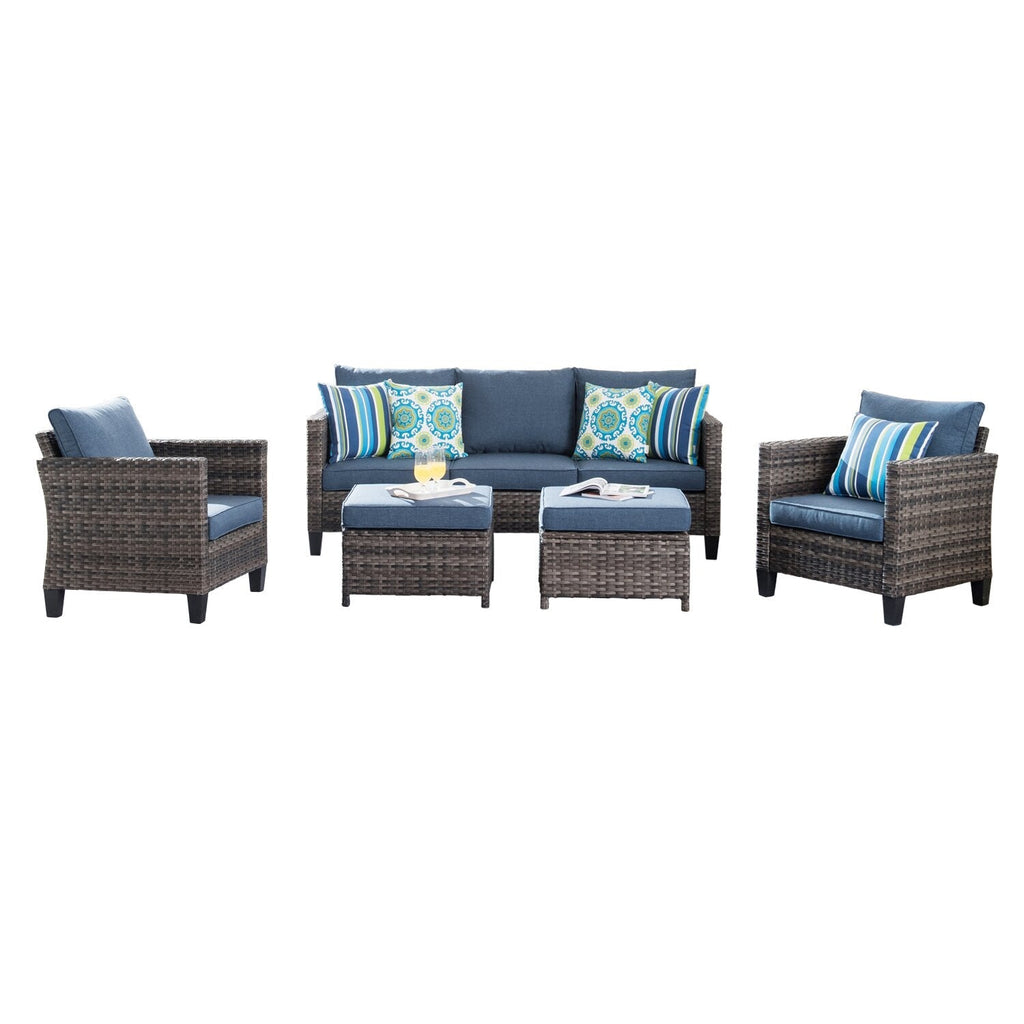 Burhans 5 - Person Seating Group with Cushions?(Set of 5)