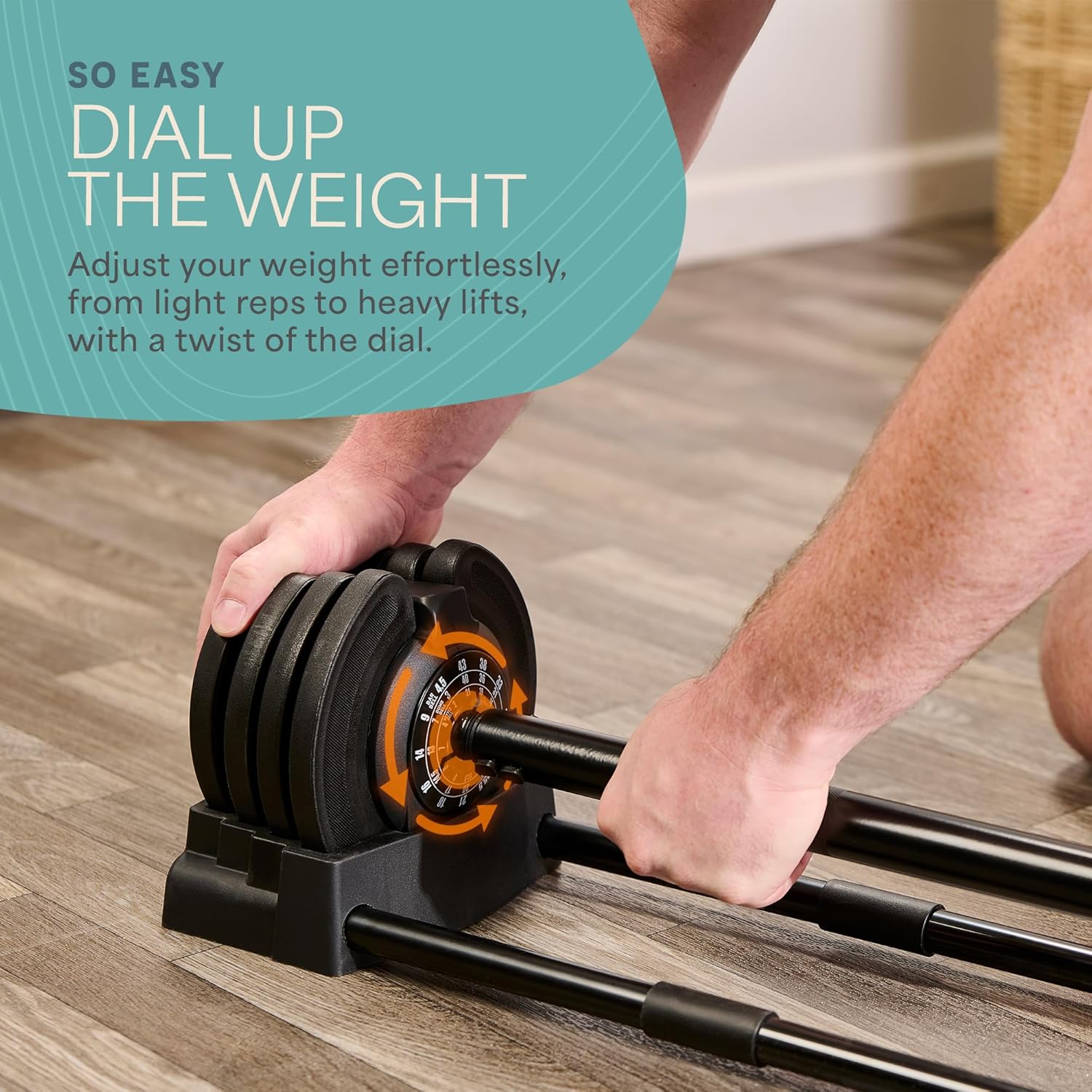 Lifepro Adjustable Dumbbells Set/Single - 15lb 43lb 55lb 25 lb Dumbbell Sets with Rack - Quick Adjust, Secure Grip weights dumbbells set - Compact Hand Weights for Women/Men at Home Gym