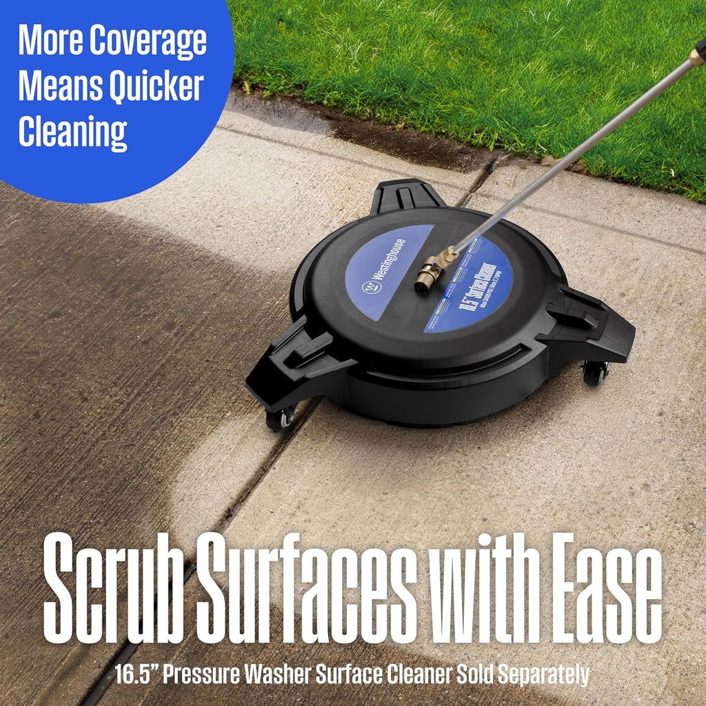Westinghouse WPX3400 Gas Pressure Washer, 3400 PSI and 2.6 Max GPM, Onboard Soap Tank, Spray Gun and Wand, 5 Nozzle Set, for Cars/Fences/Driveways/Homes/Patios/Furniture