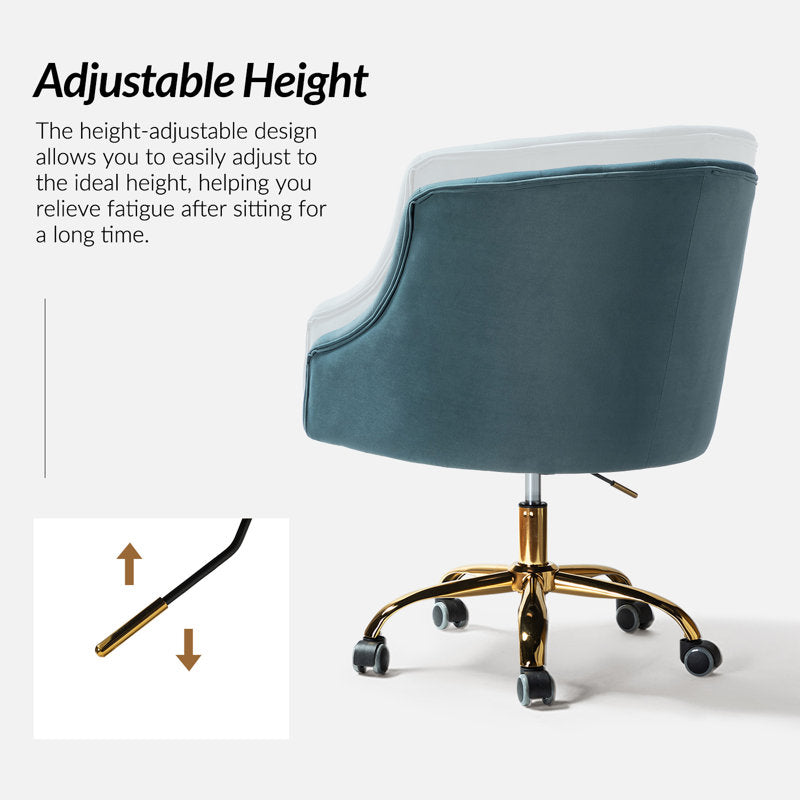Louise Velvet Hand-Curated Task Chair