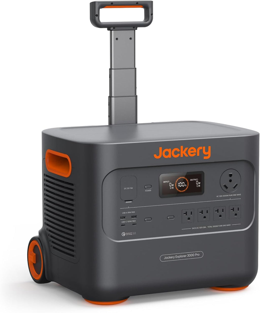 Jackery Explorer 3000 Pro Solar Generator + Manual Transfer Switch, 3024Wh 3000W Portable Power Station with 2 * 200W Solar Panels, up to 3kW Plug & Play Home Backup Power