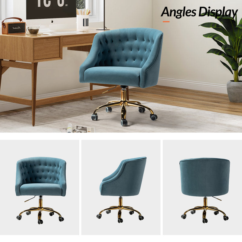 Louise Velvet Hand-Curated Task Chair