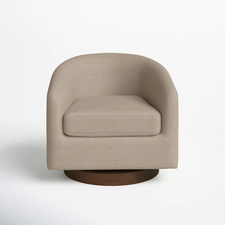 Bennett Upholstered Swivel Barrel Chair