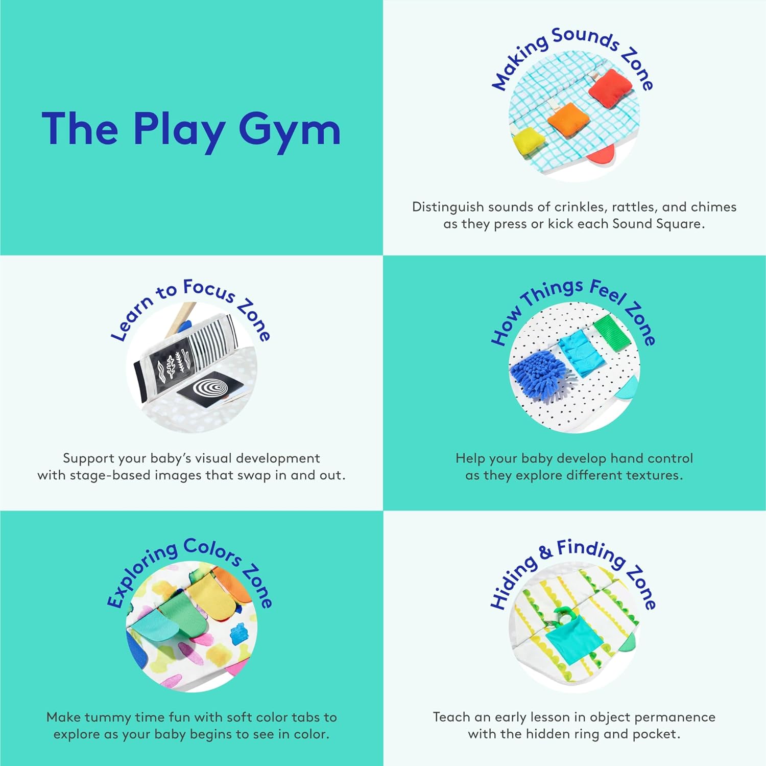 The Play Gym and Sensory Strands Bundle by Lovevery, Stage-Based Developmental Activity Gym for a Whole Year of Play Baby to Toddler Including Play Guide, Ages 0+ Months