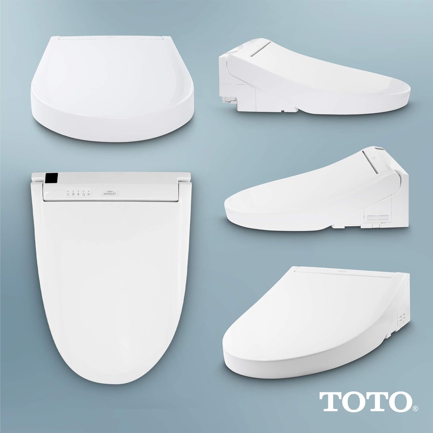 TOTO SW3084#12 WASHLET C5 Electronic Bidet Toilet Seat with PREMIST and EWATER+ Wand Cleaning, Elongated, Plastic, Sedona Beige
