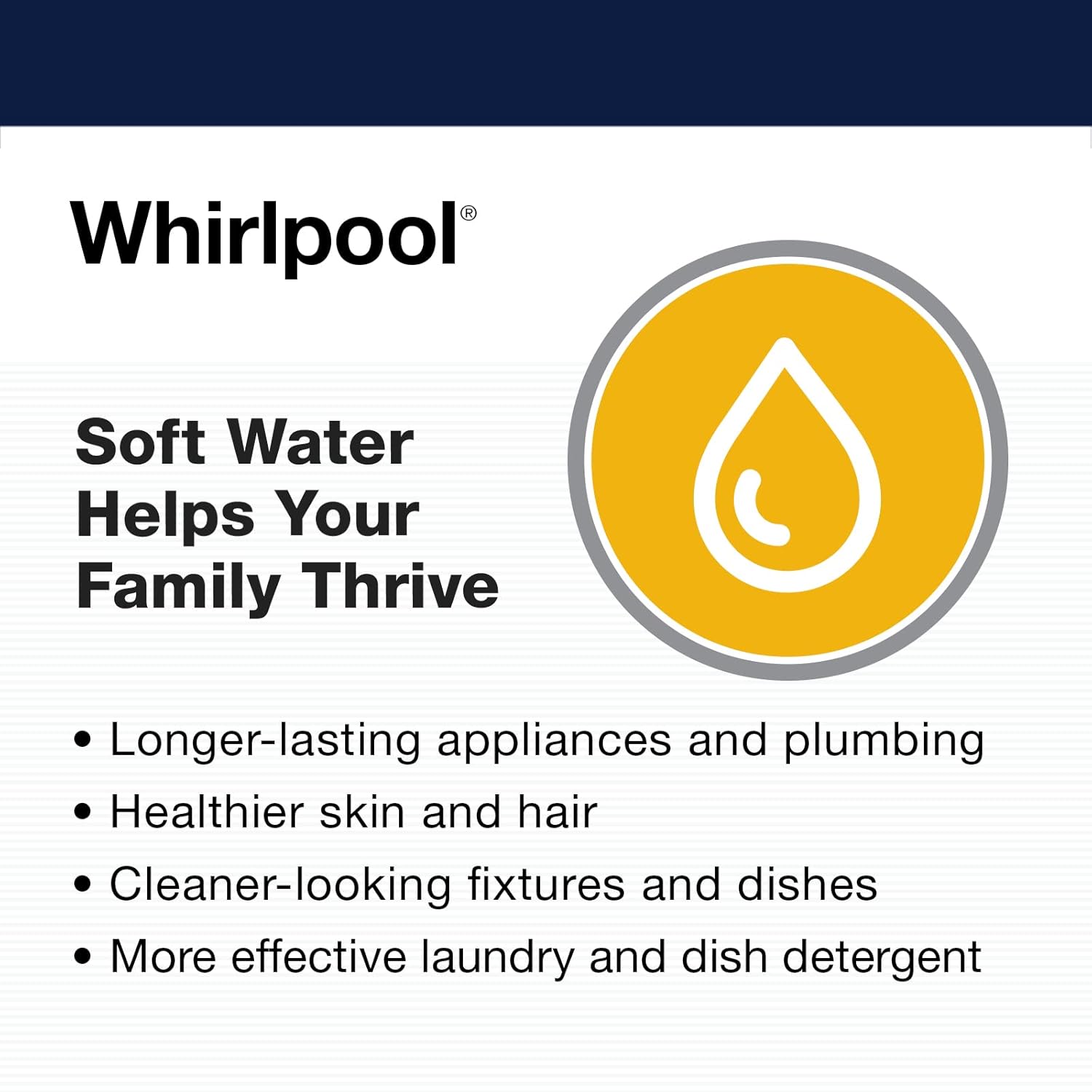 Whirlpool Hybrid Water Softener & Whole House Filtration System (WHESFC) | NSF Certified | Salt-Saving Tech | Removes Chlorine, Hard Water, and Contaminants
