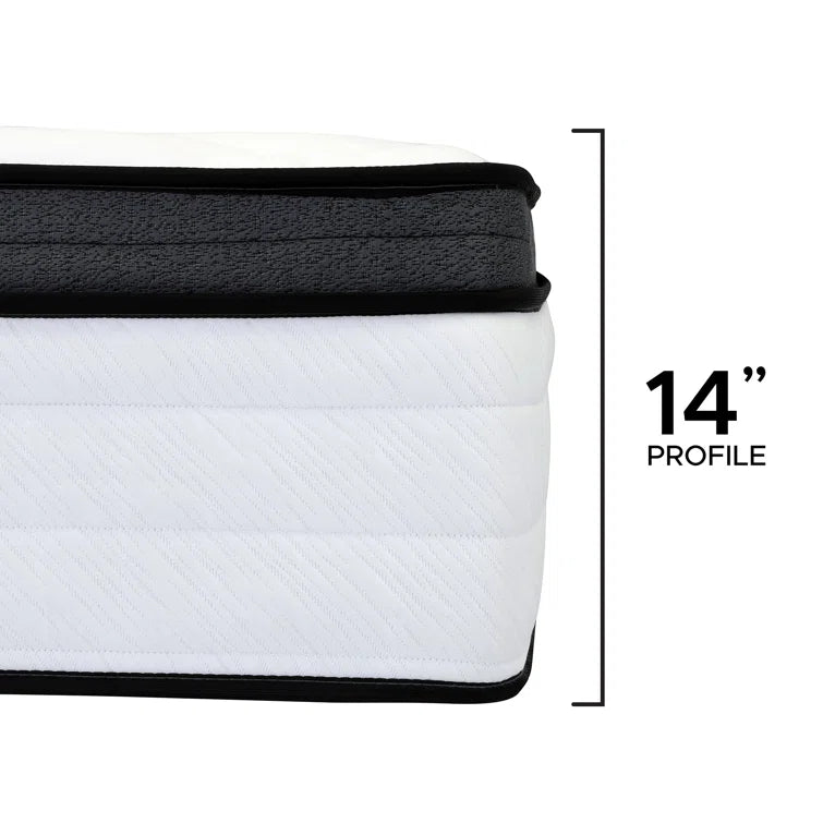 Wayfair 14" Plush Cooling Gel Hybrid Mattress