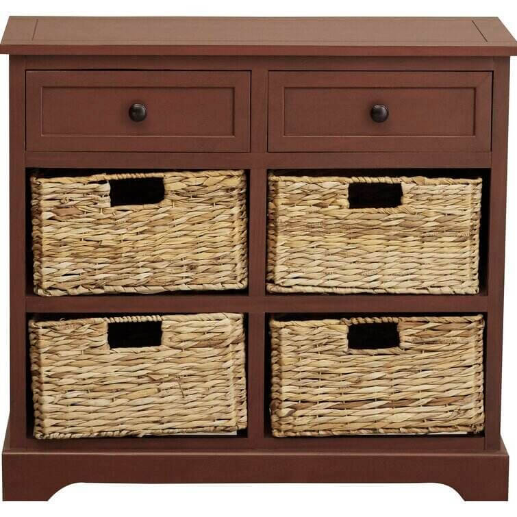 Swick 26'' Tall Solid Wood 2 - Drawer Accent Chest