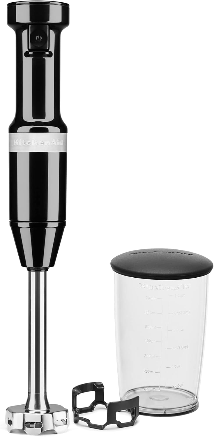 KitchenAid 9-Speed Hand Mixer with Turbo Beater II Accessories and 5 Cup Food Chopper - White
