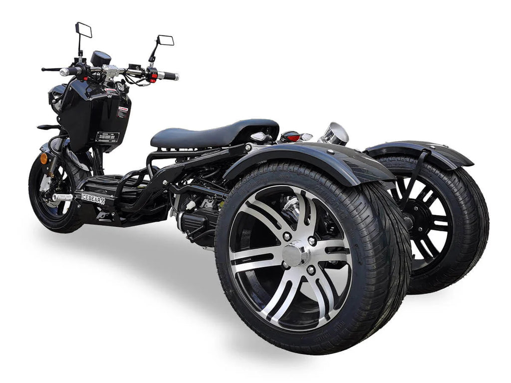 Maddog 150cc Street Trike, Automatic, Disc Brakes, 14 inch Aluminum Rear Wheels
