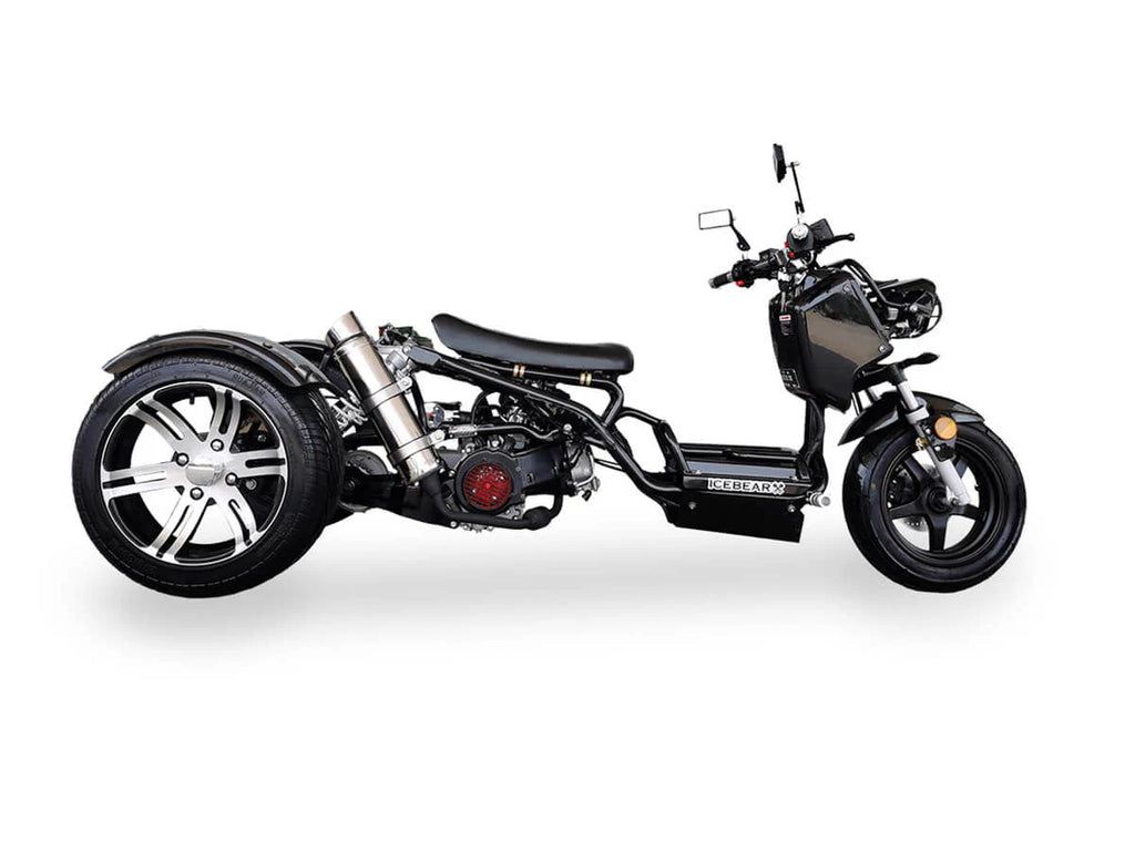 Maddog 150cc Street Trike, Automatic, Disc Brakes, 14 inch Aluminum Rear Wheels