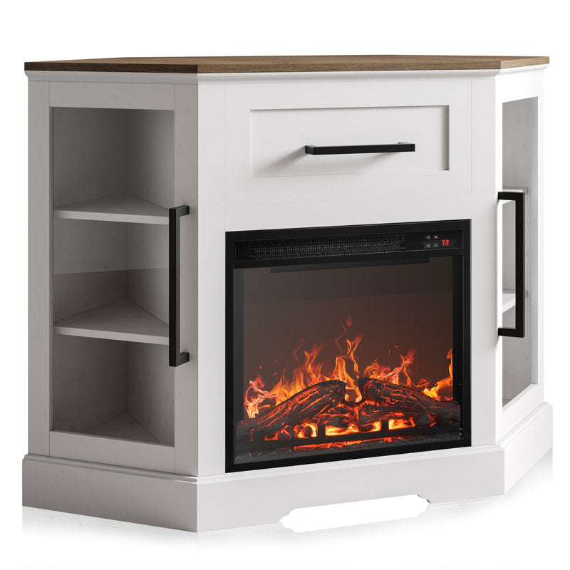 Lakeisha TV Stand for to 43" with Electric Fireplace Included