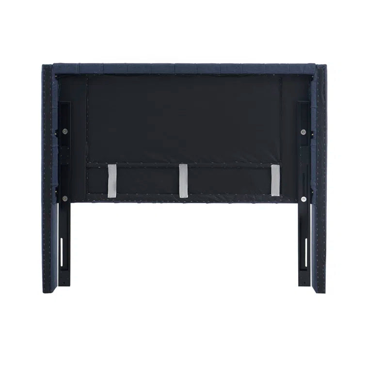 Tickhill Upholstered Wingback Button Tufted Headboard