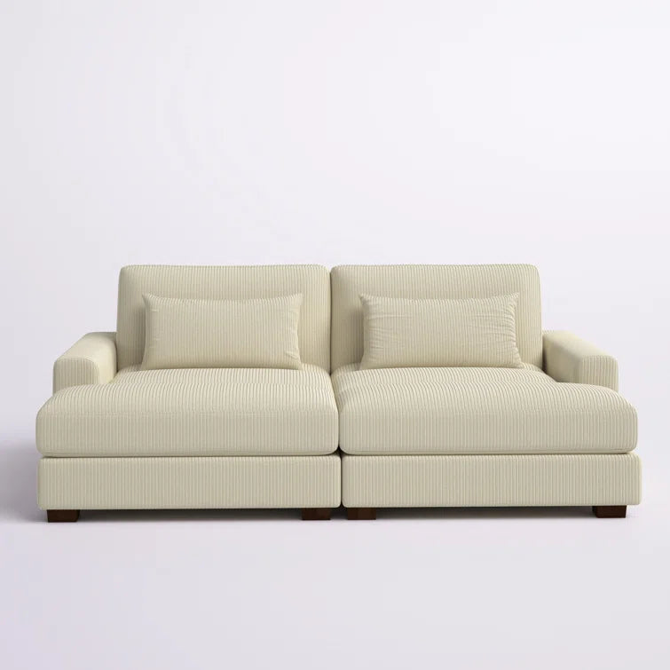 Mordecai 90'' Corduroy Sleeper Sofa