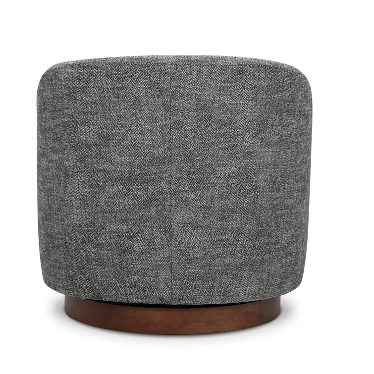 Bennett Upholstered Swivel Barrel Chair