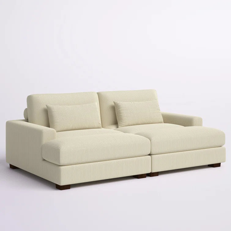 Mordecai 90'' Corduroy Sleeper Sofa