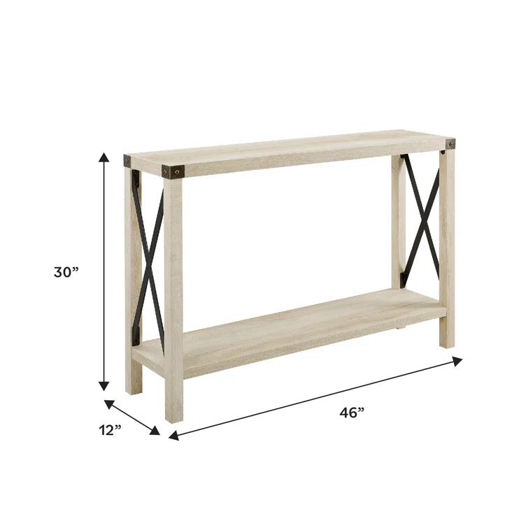 Larenda Entryway Table with Open Shelf Storage
