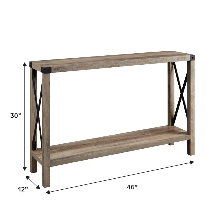 Larenda Entryway Table with Open Shelf Storage
