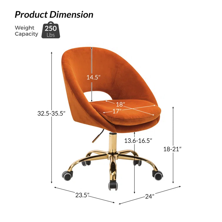 Lourdes Task Chair with Ergonomic Design