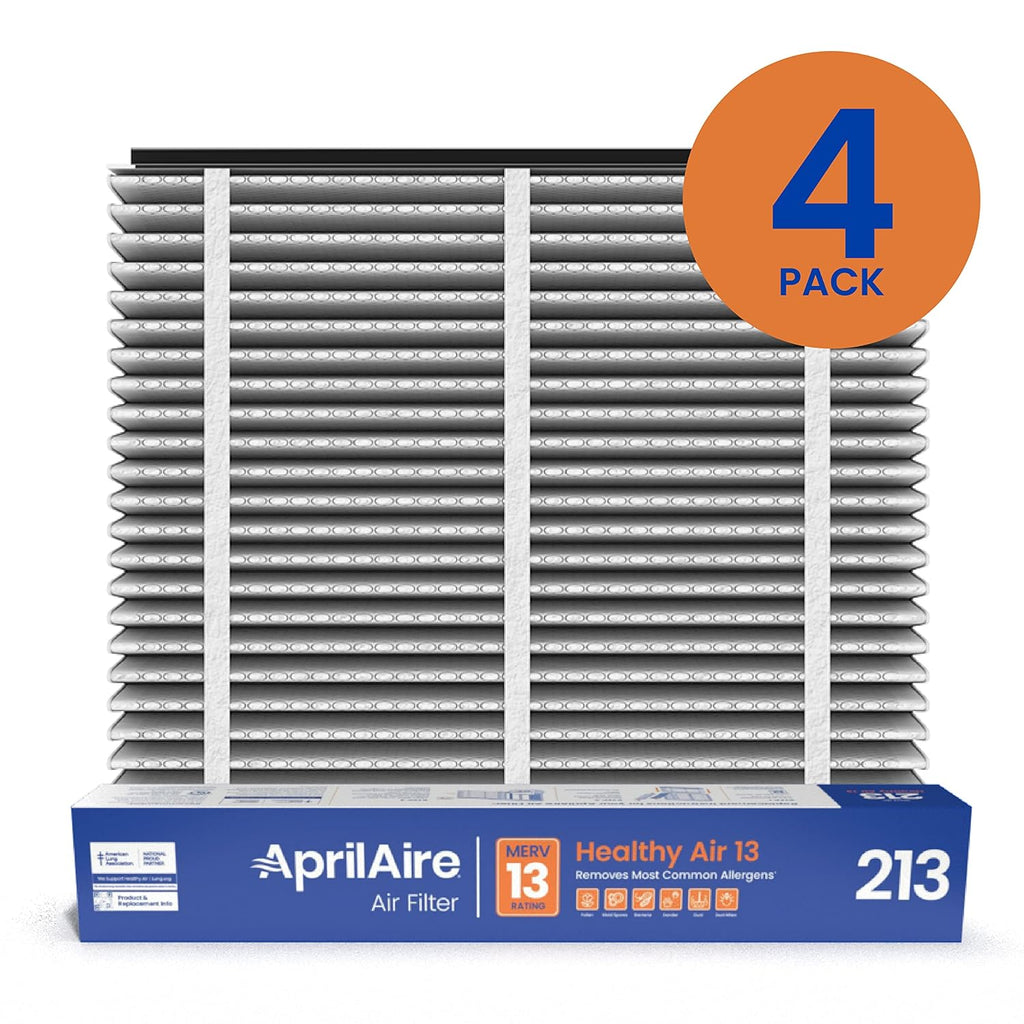 AprilAire 213 Replacement Filter for AprilAire Whole House Air Purifiers - MERV 13, Healthy Home Allergy, 20x25x4 Air Filter (Pack of 8)