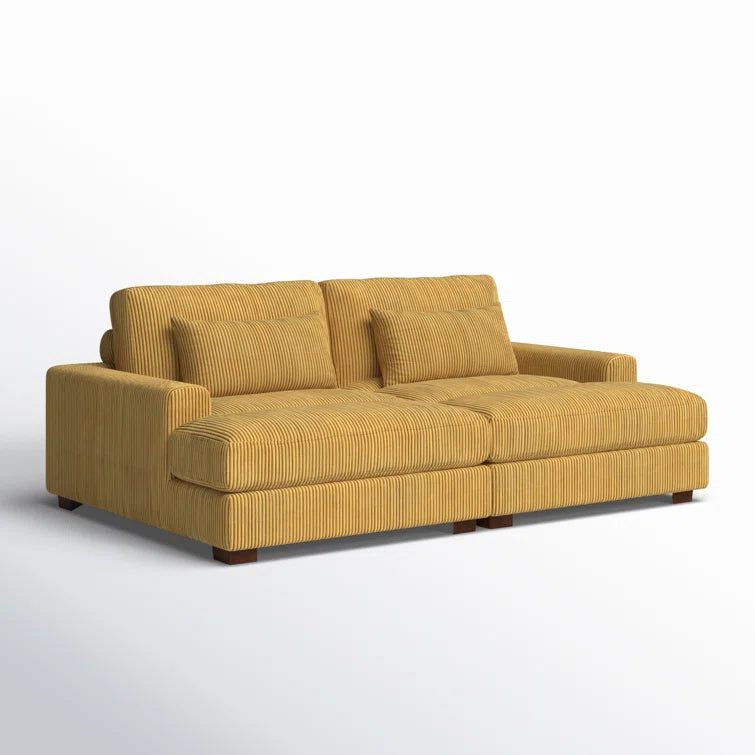 Mordecai 90'' Corduroy Sleeper Sofa