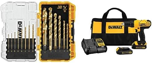 Dewalt DCD771C2 20V MAX Cordless Lithium-Ion 1/2 inch Compact Drill Driver Kit and 4-1/2” grinder (Tool Only)