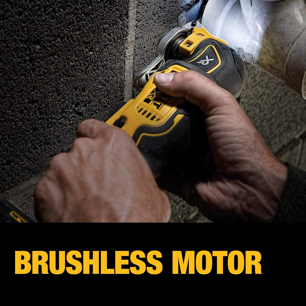 DEWALT 20V MAX XR Oscillating Tool Kit, 3 Speed, With Blades, Battery and Charger Included (DCS356C1)